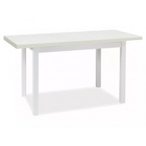 Стол обеденный SIGNAL ADAM белый мат/белый мат 90-125/65